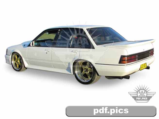 VK Commodore Sedan Rear Passenger Side View