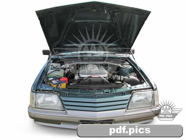 VK Commodore Sedan Front View