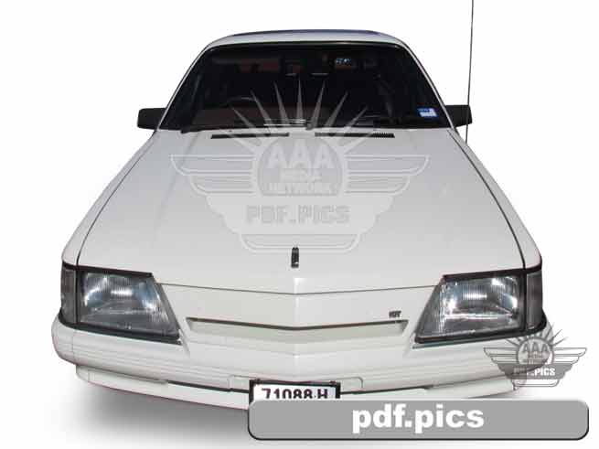 VK Commodore Sedan Front View