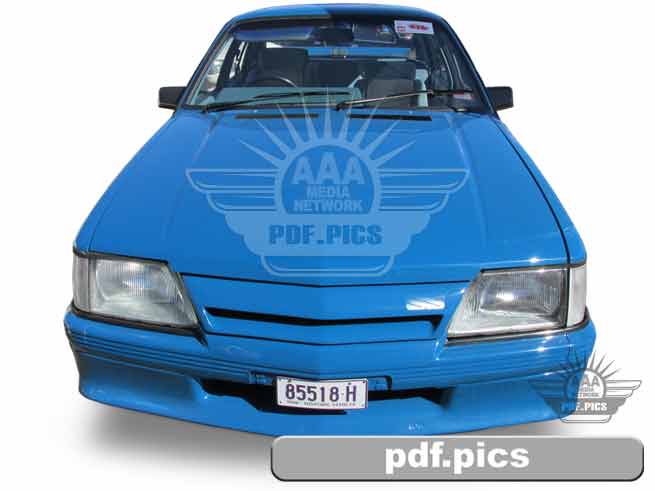 VK Commodore Sedan Front View