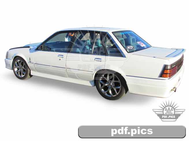 VK Commodore Sedan Rear Passenger Side View