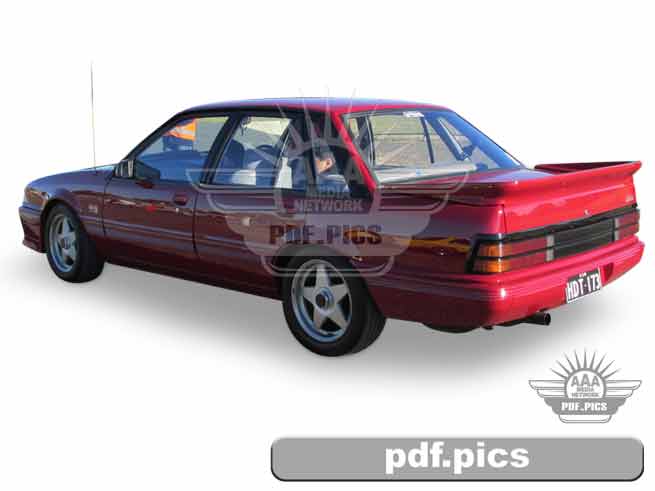 VK Commodore Sedan Rear Passenger Side View