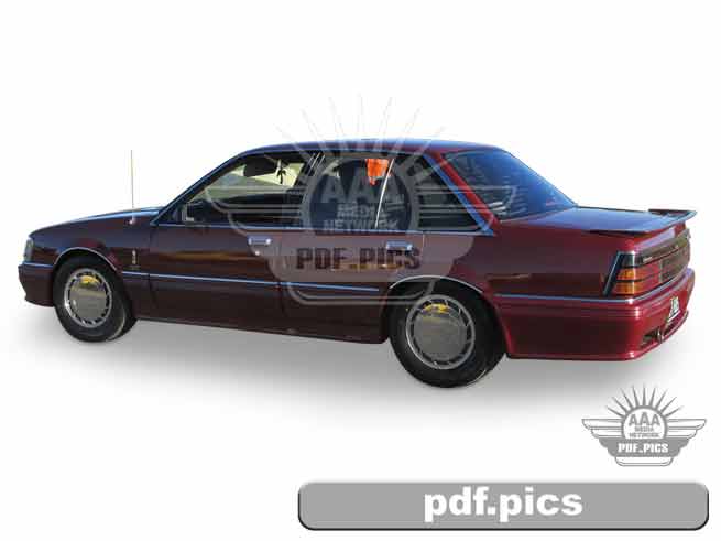 VK Commodore Sedan Rear Passenger Side View