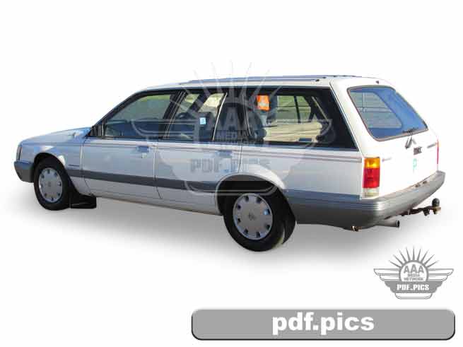VK Commodore Station Wagon Rear Passenger Side View