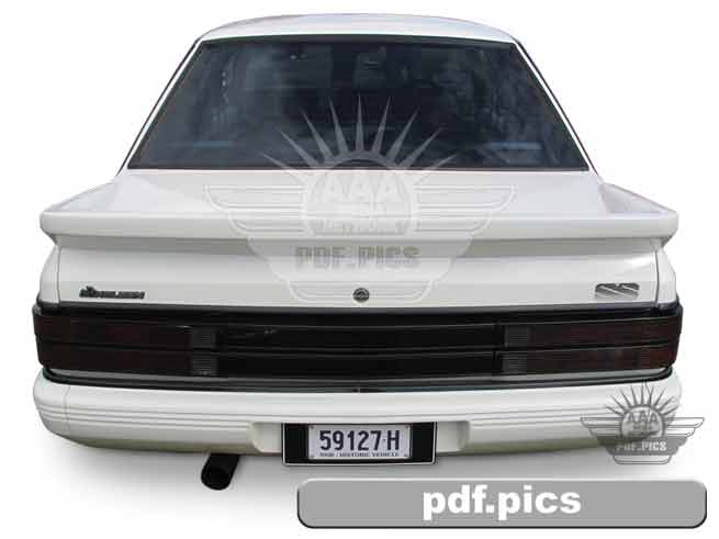 VK Commodore Sedan Rear View