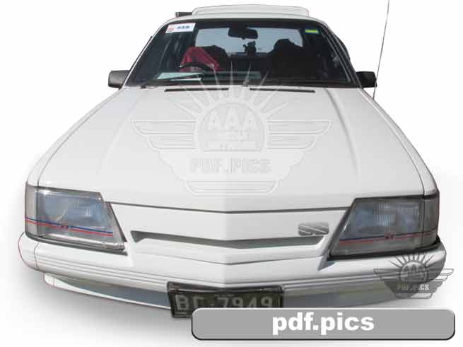 VK Commodore Sedan Front View