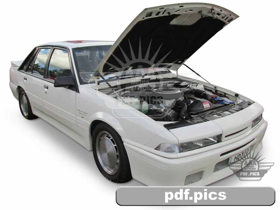 VL Commodore Sedan Front Drivers Side View