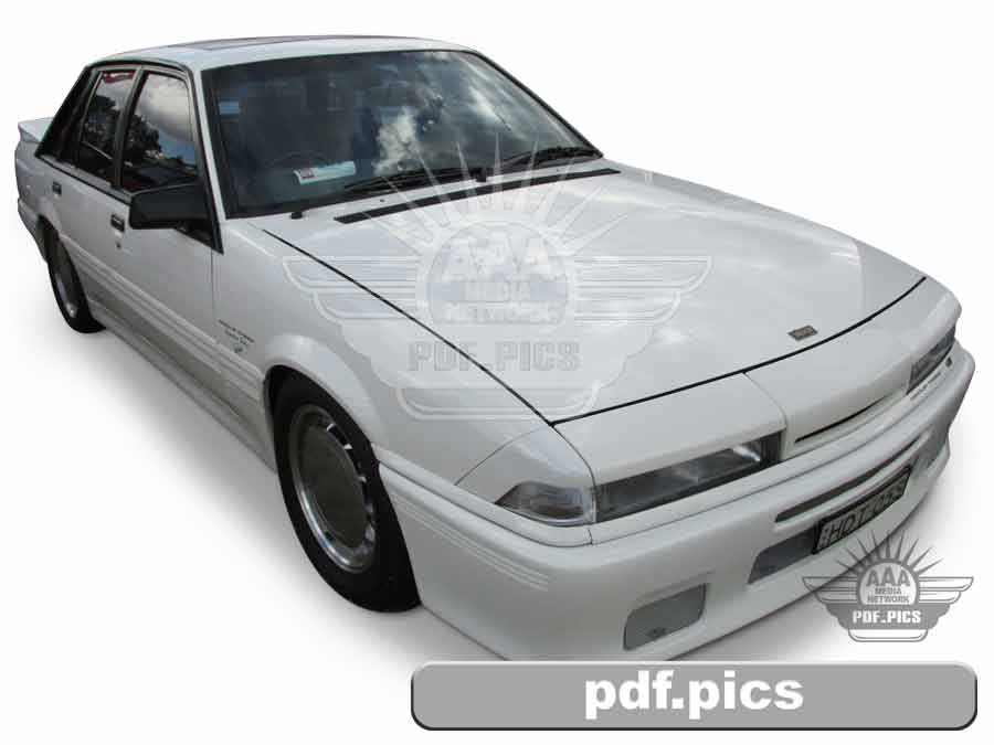 VL Commodore Sedan Front Drivers Side View