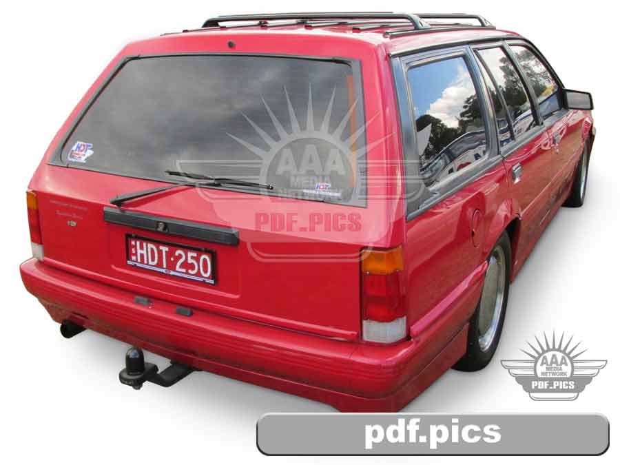 VL Commodore Station Wagon Rear Drivers Side View