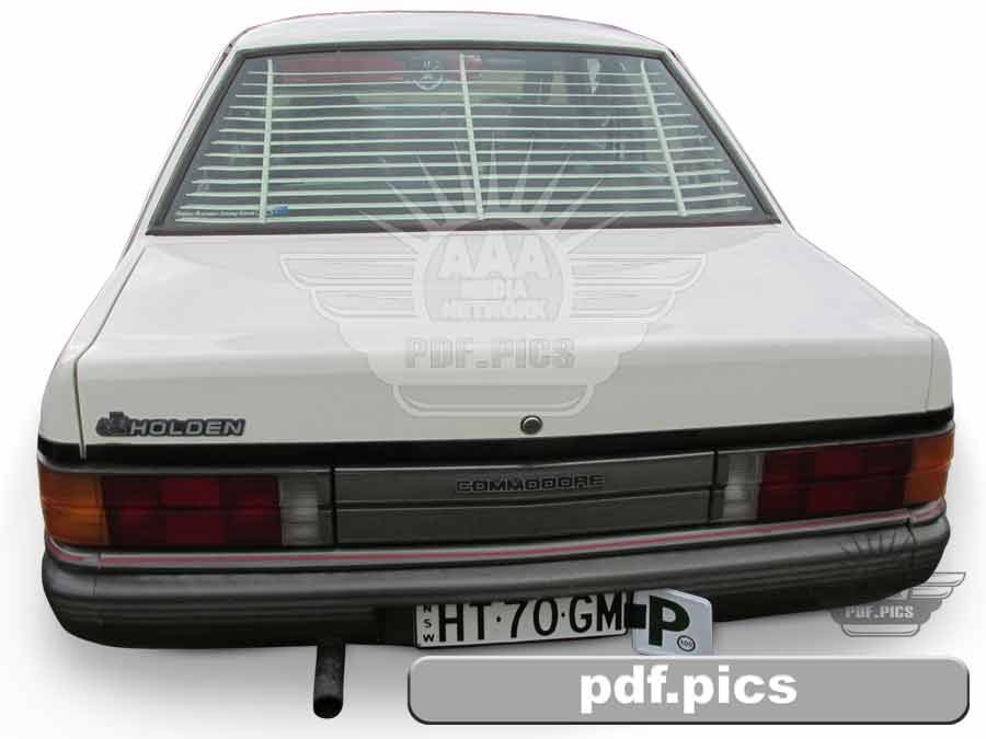 VL Commodore Sedan Rear View