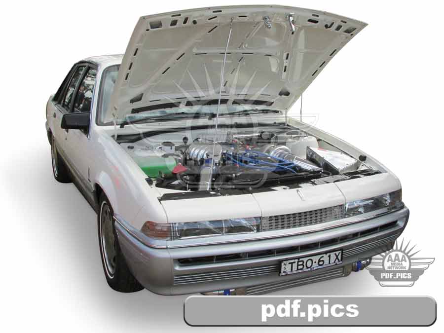 VL Commodore Sedan Front Drivers Side View