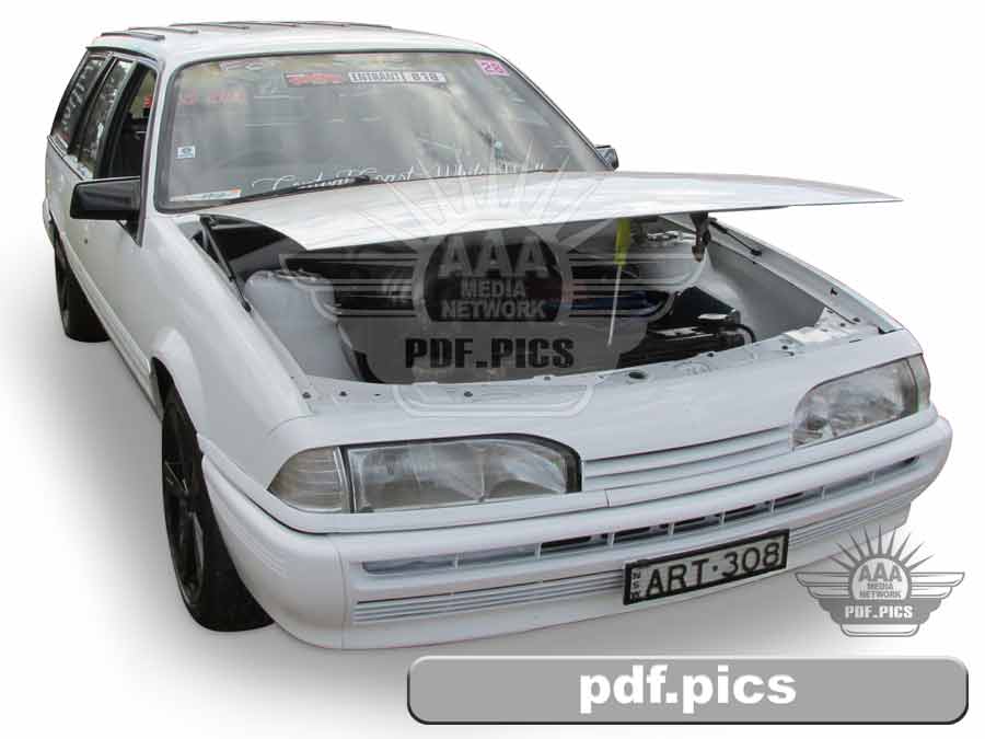VL Commodore Station Wagon Front Drivers Side View