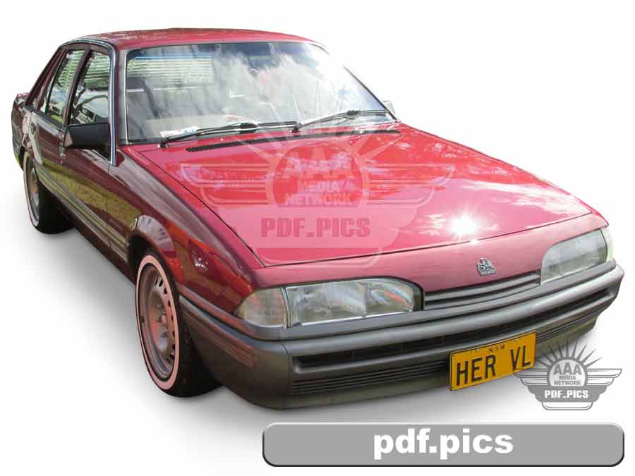 VL Commodore Sedan Front Drivers Side View