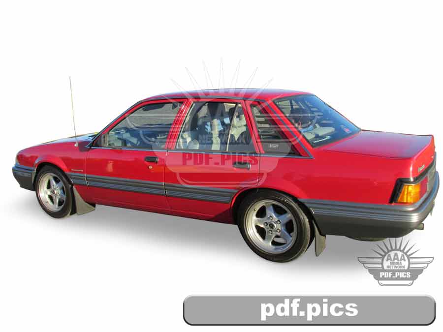 VL Commodore Sedan Rear Passenger Side View