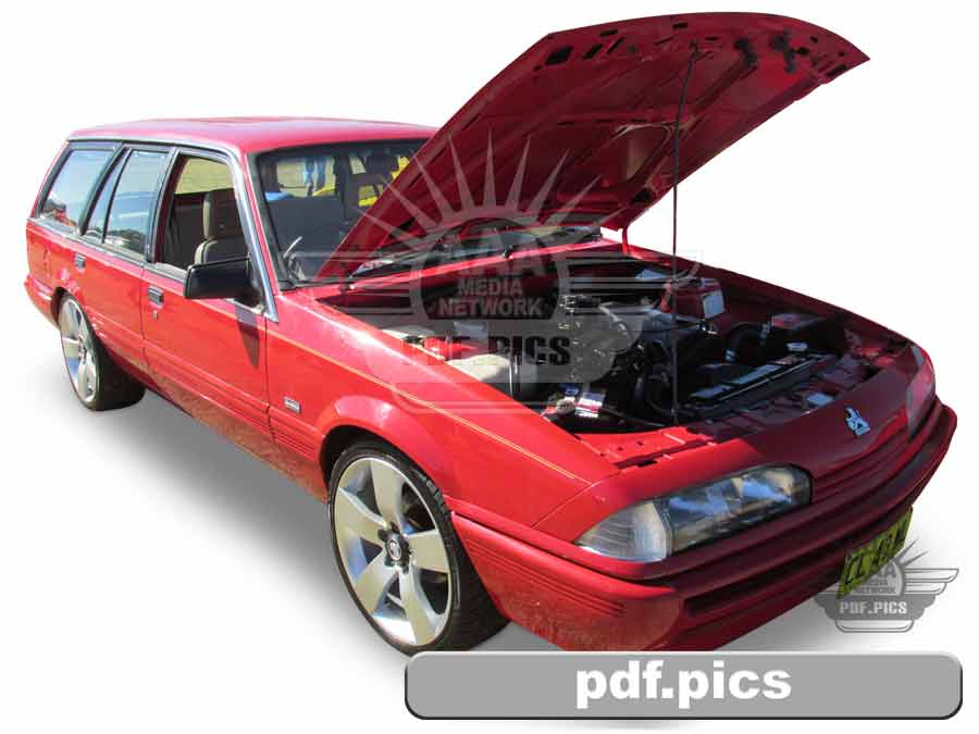 VL Commodore Station Wagon Front Drivers Side View