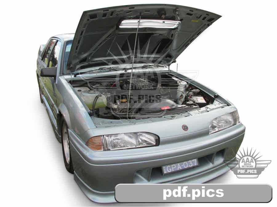 VL Commodore Sedan Front Drivers Side View