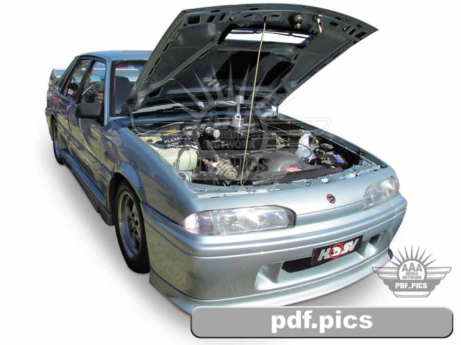 VL Commodore Sedan Front Drivers Side View