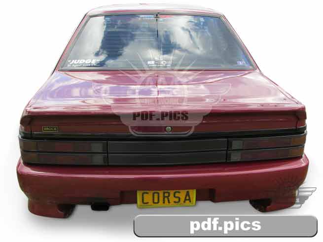 VL Commodore Sedan Rear View