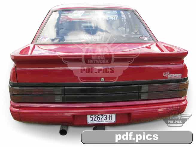 VL Commodore Sedan Rear View
