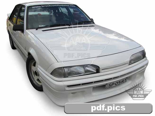 VL Commodore Sedan Front Drivers Side View