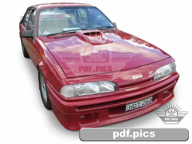 VL Commodore Sedan Front Drivers Side View