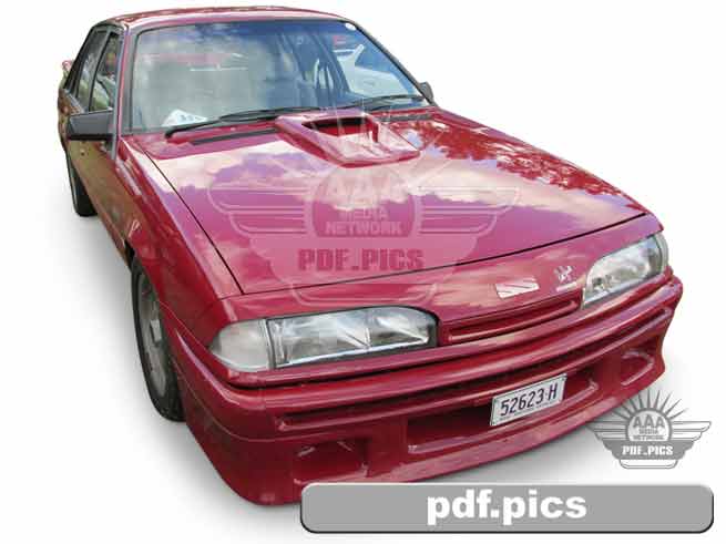 VL Commodore Sedan Front Drivers Side View