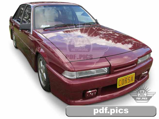 VL Commodore Sedan Front Drivers Side View