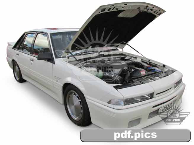 VL Commodore Sedan Front Drivers Side View