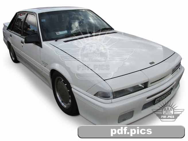 VL Commodore Sedan Front Drivers Side View