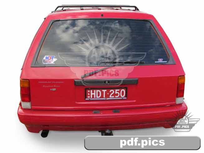 VL Commodore Station Wagon Rear View