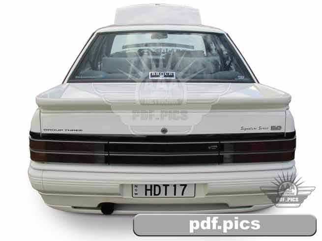VL Commodore Sedan Rear View