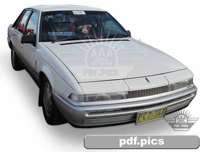 VL Commodore Sedan Front Drivers Side View