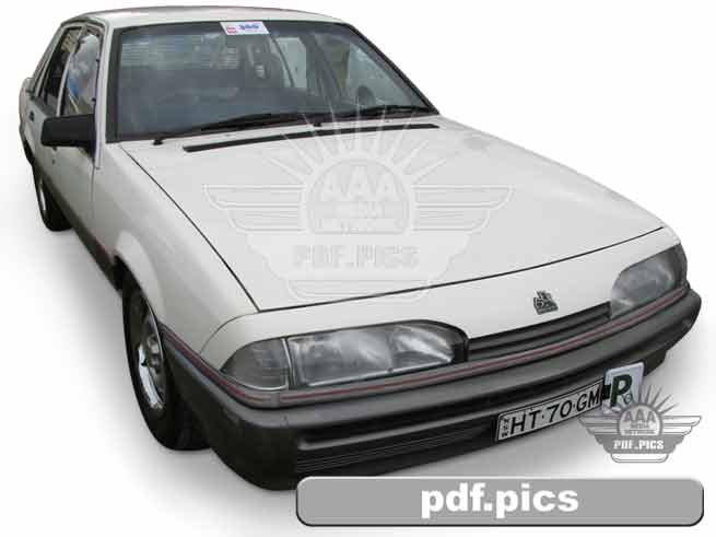 VL Commodore Sedan Front Drivers Side View