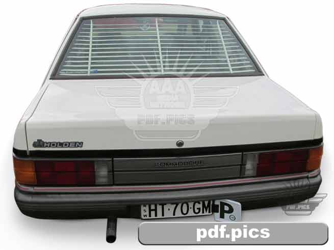 VL Commodore Sedan Rear View