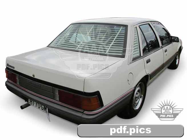 VL Commodore Sedan Rear Drivers Side View