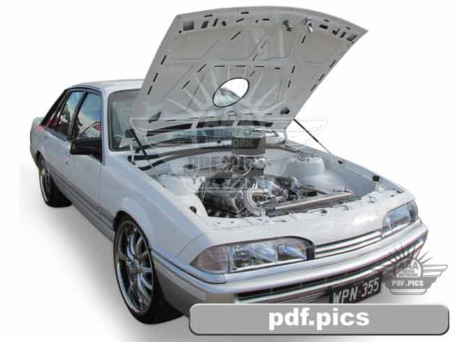 VL Commodore Sedan Front Drivers Side View