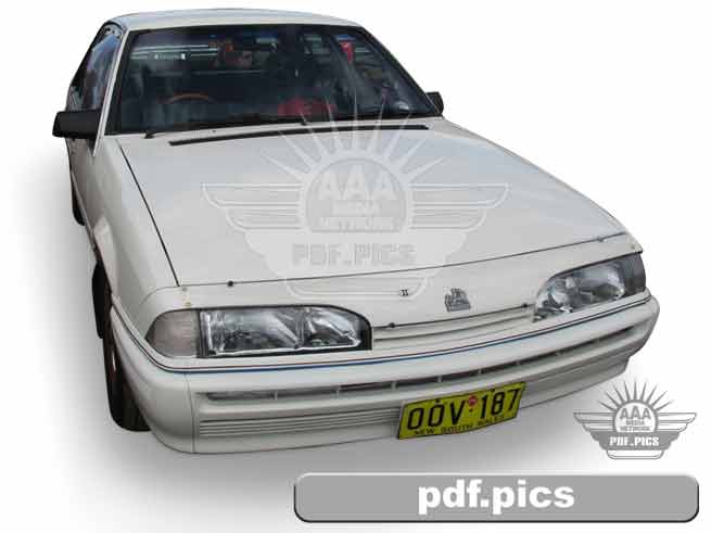 VL Commodore Sedan Front Drivers Side View