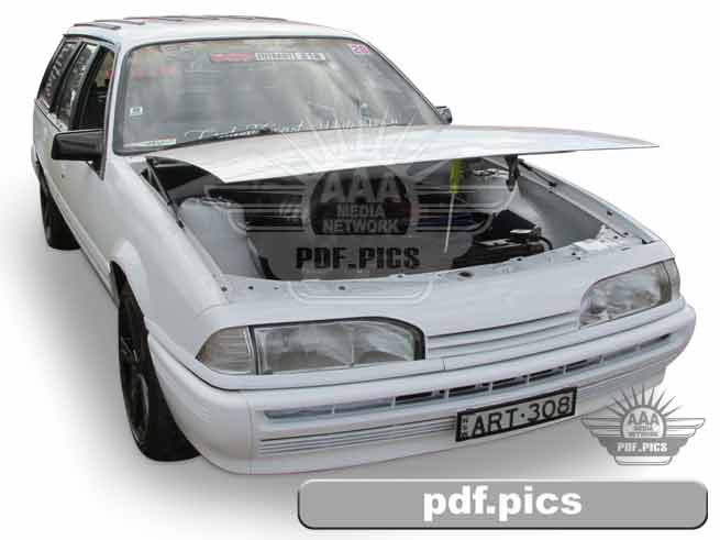 VL Commodore Station Wagon Front Drivers Side View