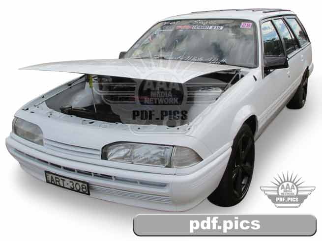 VL Commodore Station Wagon Front Passenger Side View