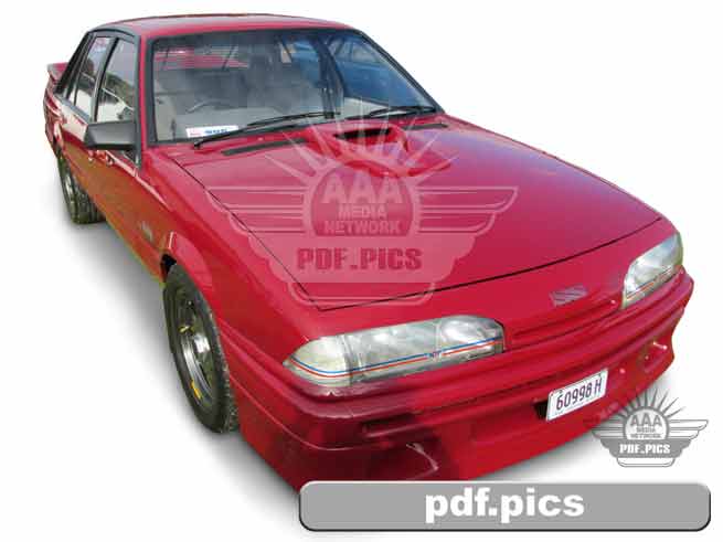 VL Commodore Sedan Front Drivers Side View
