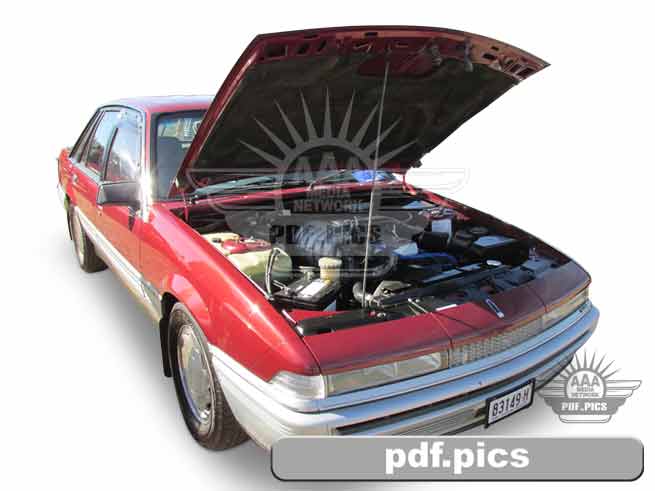 VL Commodore Sedan Front Drivers Side View