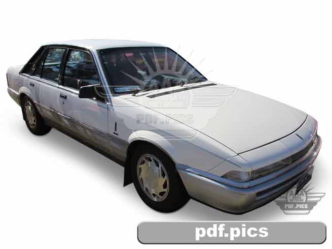 VL Commodore Sedan Front Drivers Side View