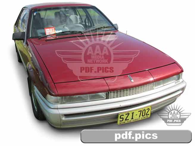 VL Commodore Sedan Front Drivers Side View