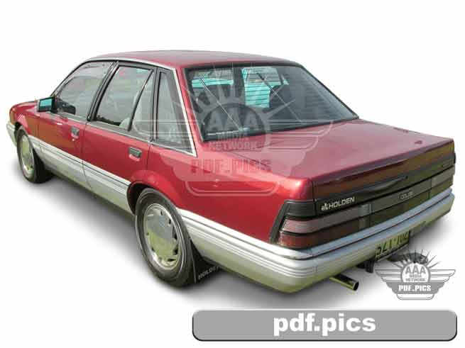 VL Commodore Sedan Rear Passenger Side View
