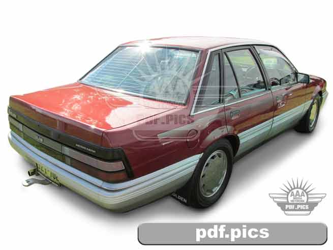 VL Commodore Sedan Rear Drivers Side View
