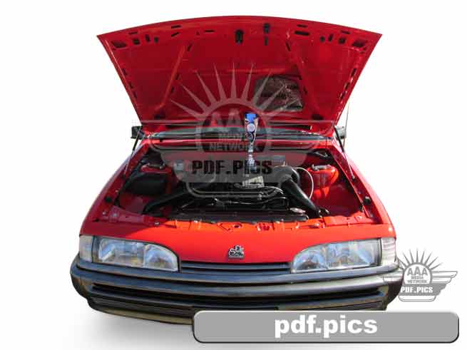 VL Commodore Sedan Front View