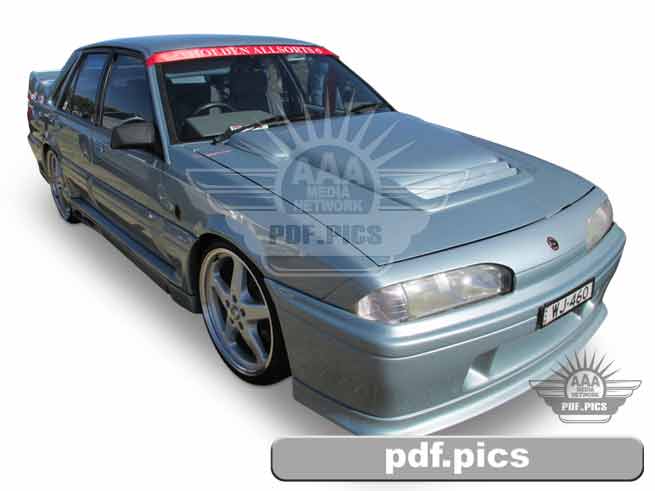 VL Commodore Sedan Front Drivers Side View