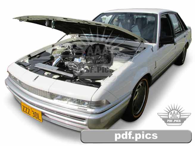 VL Commodore Sedan Front Passenger Side View