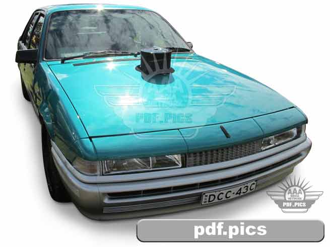VL Commodore Sedan Front Drivers Side View