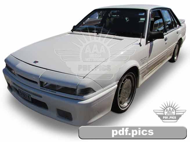 VL Commodore Sedan Front Passenger Side View